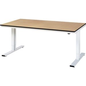 RAU Werktafel, elektrisch in hoogte verstelbaar, kunststof gecoat plaatmateriaal, draagvermogen 300 kg, b x d = 2000 x 1000 mm