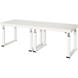 RAU Werktafel, elektrisch in hoogte verstelbaar, blad van hogedruklaminaat, draagvermogen 600 kg, b x d = 2500 x 900 mm