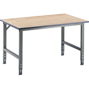 Werktafel, in hoogte verstelbaar, 760 - 1080 mm, MDF-blad RAU