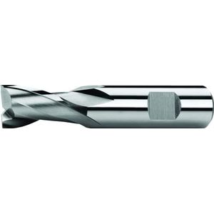 PTG 248440200700 Profiline HSS-Co8 schachtfrees, blank, DIN 844, type N, 4 tanden, 6 mm nominale diameter, 10 mm schachtdiameter, 80 mm lengte, 30 mm spanlengte