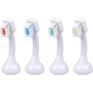 EmmiDent K4 Kids Opzetborstel voor elektrische tandenborstel 4 stuk(s) Wit