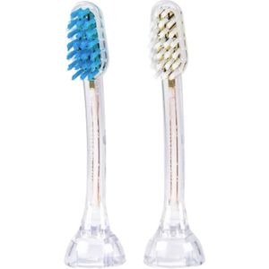 EmmiDent opzetborstel voor elektrische tandenborstel E2 voor volwassen 2 stuks Wit