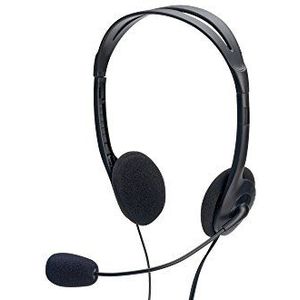 Ednet - 83022 - Headset - Zwart - 3,5 mm Jack - Stereo