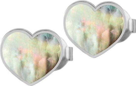 Jacques Lemans - Oorknopjes - Parelmoer - Roestvast Staal
