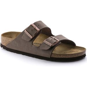 Birkenstock Arizona Slippers Mocha Regular-fit | Bruin | Imitatieleer | Maat 39 | 151181