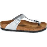 Birkenstock Gizeh Zilver Birko-Flor, Zilver, 37 EU