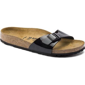 Birkenstock Madrid BF Lack Narrow Dames Slippers - Black