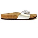 BIRKENSTOCK - Madrid - Muiltjes - Zilver - Synthetisch Materiaal