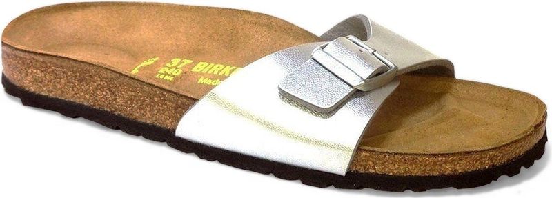 BIRKENSTOCK - Madrid - Muiltjes - Zilver - Synthetisch Materiaal