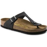 Slipper Birkenstock Unisex Gizeh Oiled Leather Black Regular-Schoenmaat 42