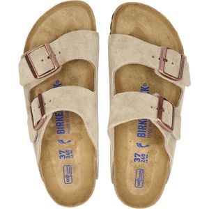 Birkenstock 00951303360 Arizona Taupe Zacht Voetbed veloursleer