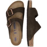 Birkenstock - Arizona - Sandaal - Bruin - Suède - Soft Footbed