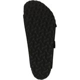 Slipper Birkenstock Unisex Arizona Soft Footbed Suede Black Regular
