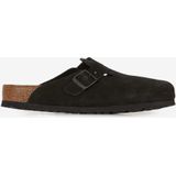 Klomp Birkenstock Unisex Boston Soft Footbed Suede Black Regular-Schoenmaat 41