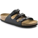 Birkenstock - Florida - Slippers - Zwart - Kurk-Latex Voetbed