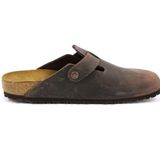 Birkenstock - Boston - Klomp - Bruin - Oiled Leather, Ergonomisch Voetbed, Regular