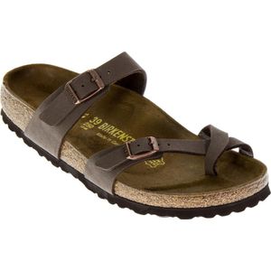 Muiltjes met teenstukje Mayari BIRKENSTOCK. Synthetisch materiaal. Maten 40. Kastanje kleur