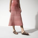 Birkenstock - Dames Sliders - Bruin - Birkoflor - Kunstleer