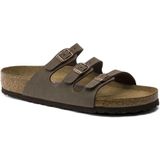 Birkenstock - Dames Sliders - Bruin - Birkoflor - Kunstleer