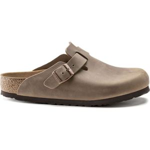 Birkenstock BOSTON TABACCO BROWN - Heren slippers - Kleur: Taupe - Maat: 44