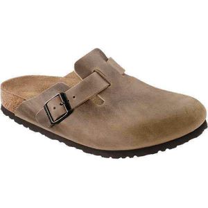 Birkenstock - Boston - Klomp - Bruin - Leer