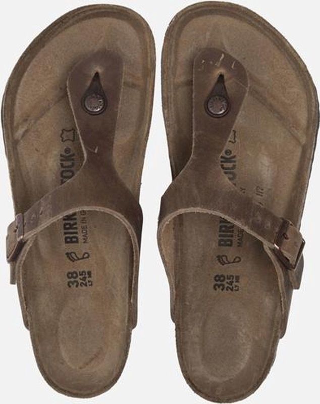 Birkenstock Gizeh - Tabacco Bruin - Geolied Leer - Uniseks