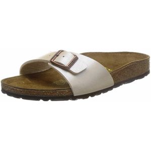 ARIZONA (SUEDE) - Sandalo da donna in pelle BIRKENSTOCK con doppia fascia 37/ANTIQUE WHITE-N