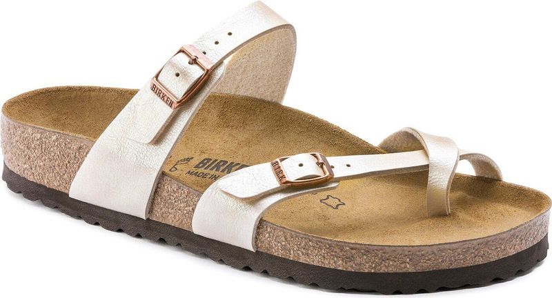 Birkenstock Mayari BF Graceful Regular Dames Slippers - Pearl White - Maat 42