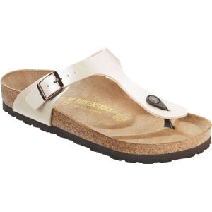 Birkenstock Gizeh Birko-flor, teenslippers voor dames, Wit.