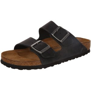 BIRKENSTOCK - Arizona Slippers - Zwart - Nubuck - Unisex
