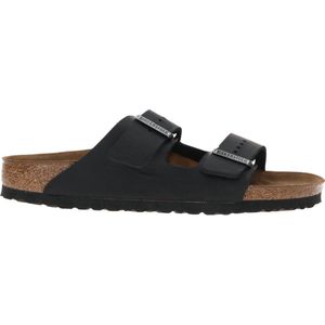 Slipper Birkenstock Unisex Arizona Oiled Leather Black Narrow