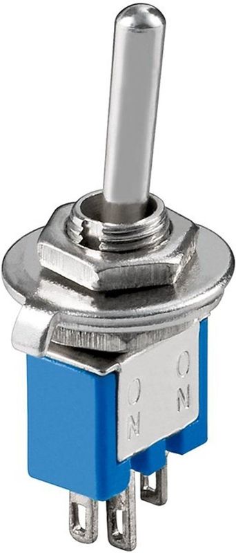 Wentronic - Schakelaar - Blauw/Zilver - 125V 3A