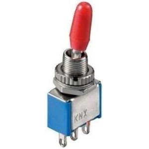 Goobay Kneuzeschakelaar Miniatuur - AAN - AAN - 3 Pinnen - Blauw