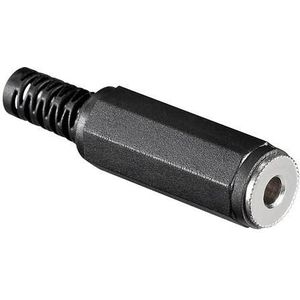 Goobay - Jack Koppeling - 3.5 mm - Stereo - Zwart