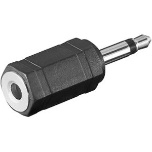 Goobay Hoofdtelefoonadapter, AUX-jackplug, 3,5 mm mono naar stereo
