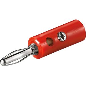 goobay Banana plug rood 11375