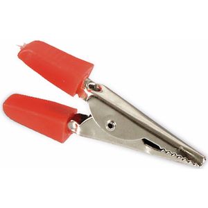 Krokodillenklem - Rood - 45 mm - Met Schroef
