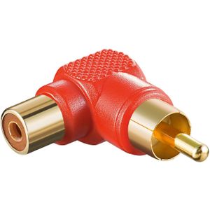 Cinch-Adapter 90°, rot