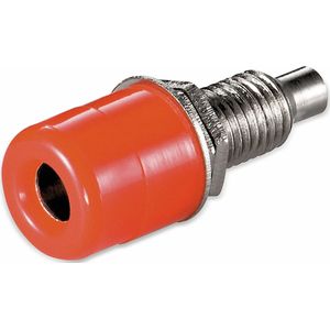 Rode banana contra connector voor paneelmontage
