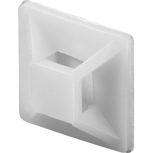 Kabelbinders - Zelfklevende Houders - Transparant - 20 x 20mm - 100 Stuks