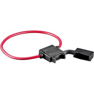 Zekeringhouder voor Autozekering - 1mm2 uiteindes - Zwart/Rood