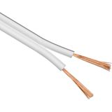 Lautsprecherkabel weiß, 100 m Spule, Querschnitt 2 x 2,5 mm², cca. Kabellänge 100 m