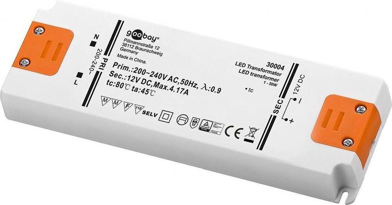 LED Transformator - 12 Volt - 50 Watt