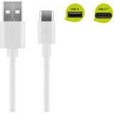 Goobay - usb-c™ Lade- und Synchronisationskabel, verbindet Geräte mit usb-c™- und USB-A-Anschlüssen miteinander. Kabellänge 0.1 m