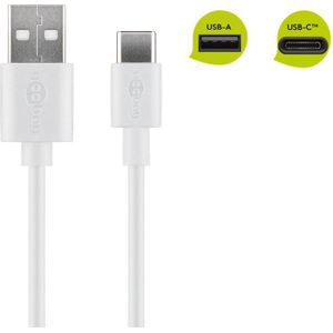Goobay - usb-c™ Lade- und Synchronisationskabel, verbindet Geräte mit usb-c™- und USB-A-Anschlüssen miteinander. Kabellänge 0.1 m