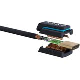 Clicktronic HDMI 2.1 Kabel - 8K 60Hz - Verguld - 2 meter - Zwart
