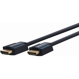 Clicktronic HDMI 2.1 Kabel - 8K 60Hz - Verguld - 2 meter - Zwart