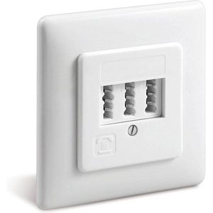 Goobay - TAE-NFN Wandplaat voor Inbouw - Wit