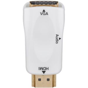 Goobay - 44793 hdmi vga / 3,5 mm Kabeladapter White - Kabeladapter (hdmi, vga / 3,5 mm, Stecker / Buchse, Weiß)
