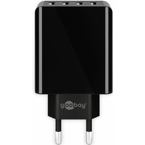 USB oplader 4x - 30 watt - Snellader